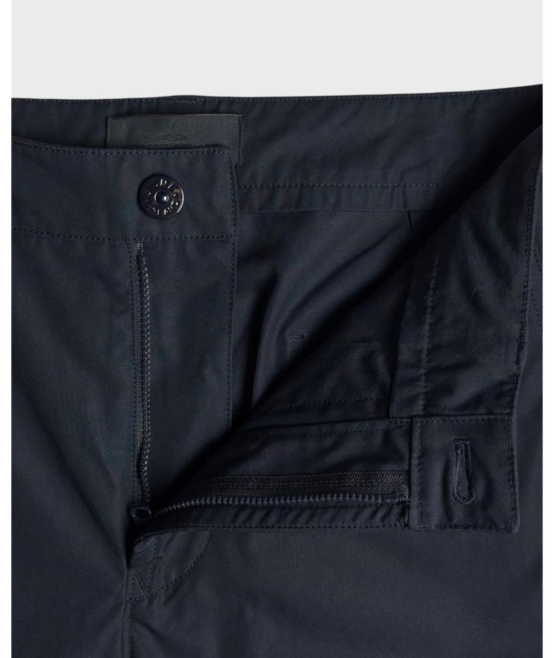 STONE ISLAND Темно-синие повседневные брюки, фото 3