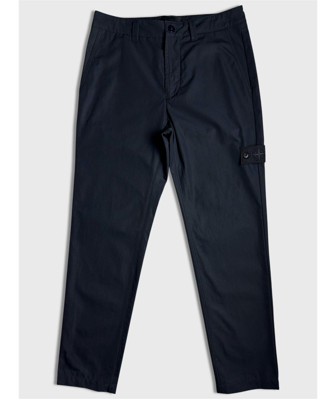 STONE ISLAND Темно-синие повседневные брюки, фото 6