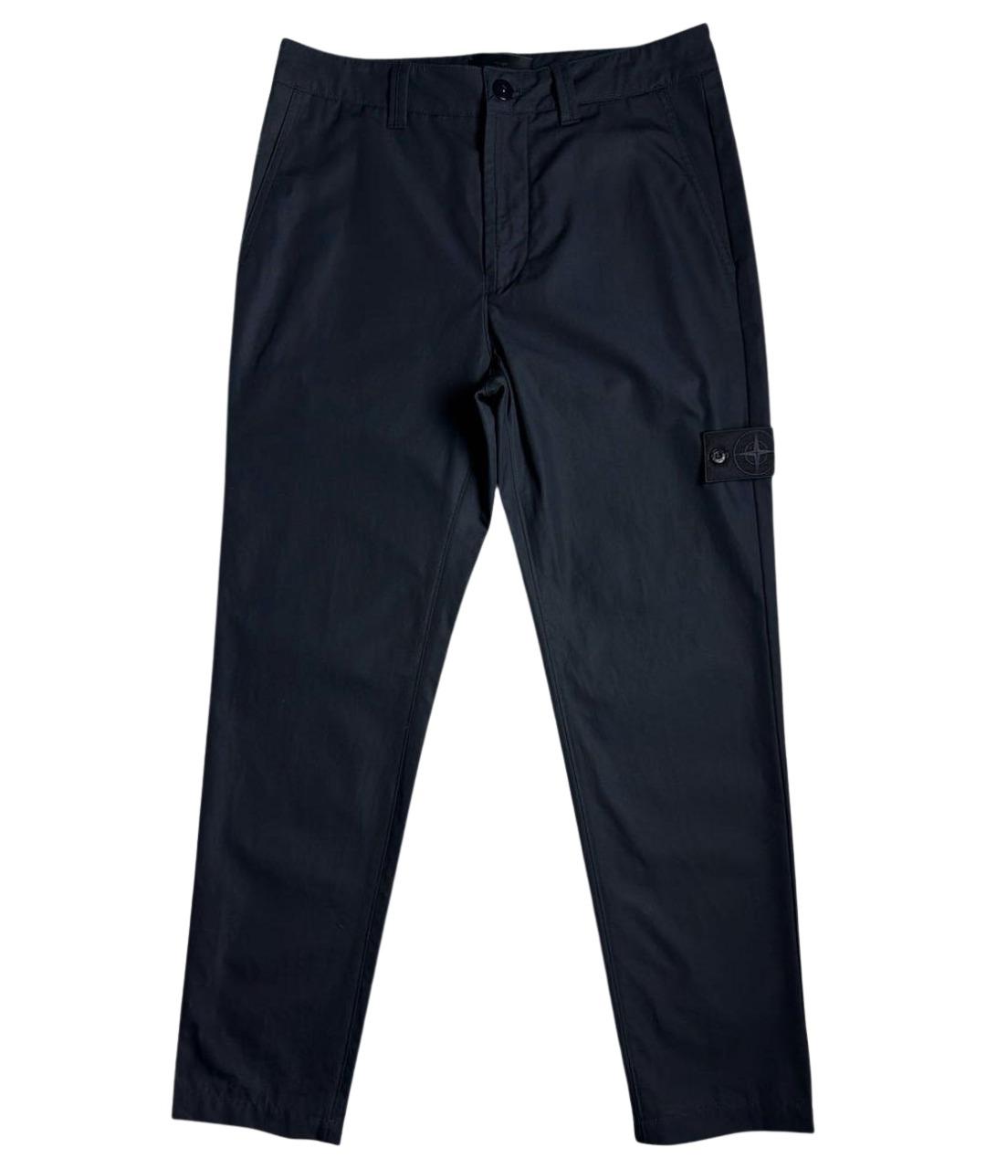 STONE ISLAND Темно-синие повседневные брюки, фото 1