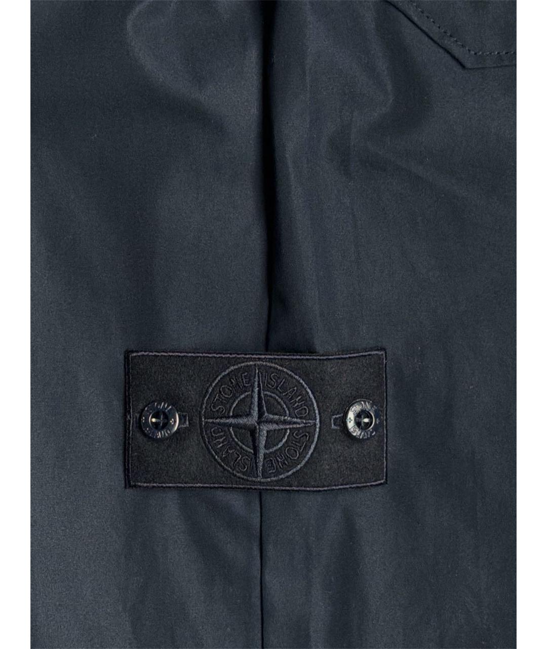 STONE ISLAND Темно-синие повседневные брюки, фото 4