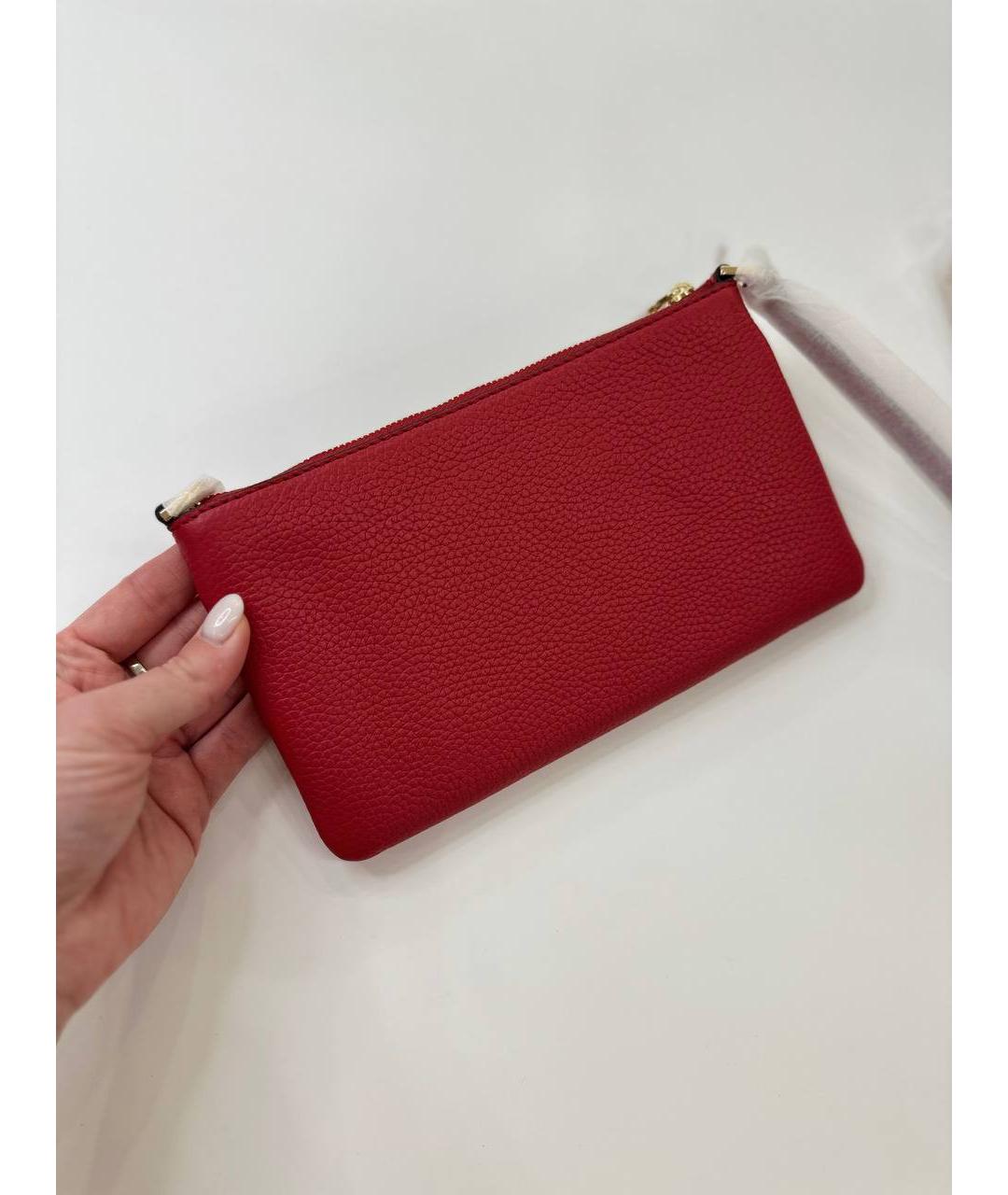 MICHAEL KORS Красный кожаный кошелек, фото 5