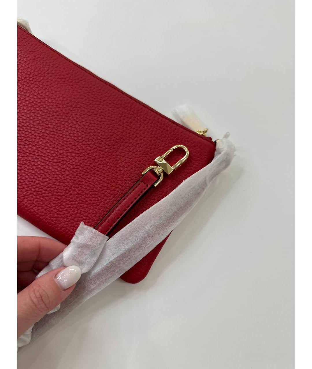 MICHAEL KORS Красный кожаный кошелек, фото 6