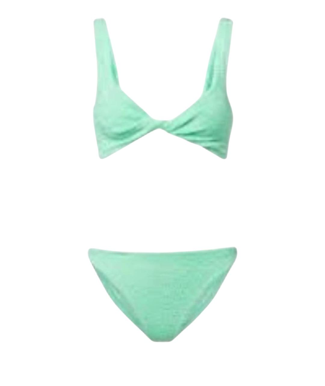 HUNZA G Салатовый полиамидовый купальник, фото 1