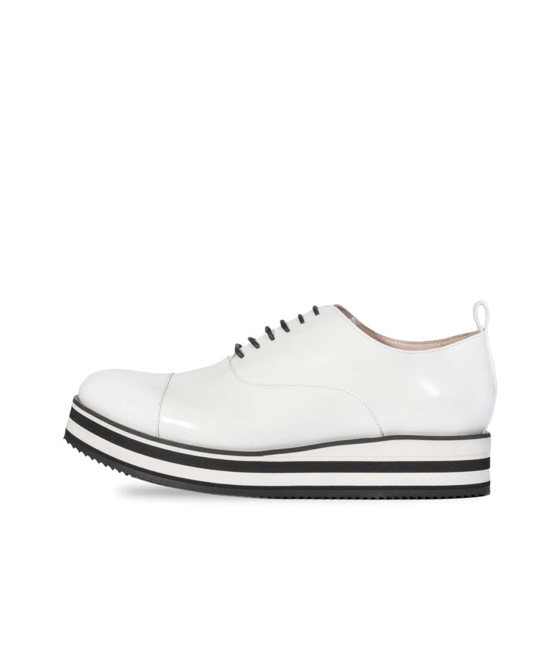 ERMANNO SCERVINO Белые кожаные брогги и оксфорды, фото 6