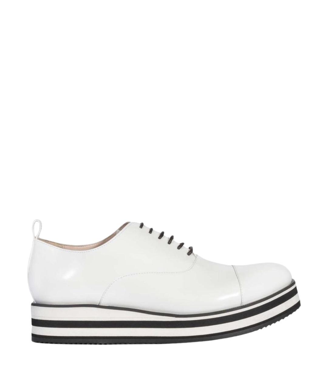 ERMANNO SCERVINO Белые кожаные брогги и оксфорды, фото 1