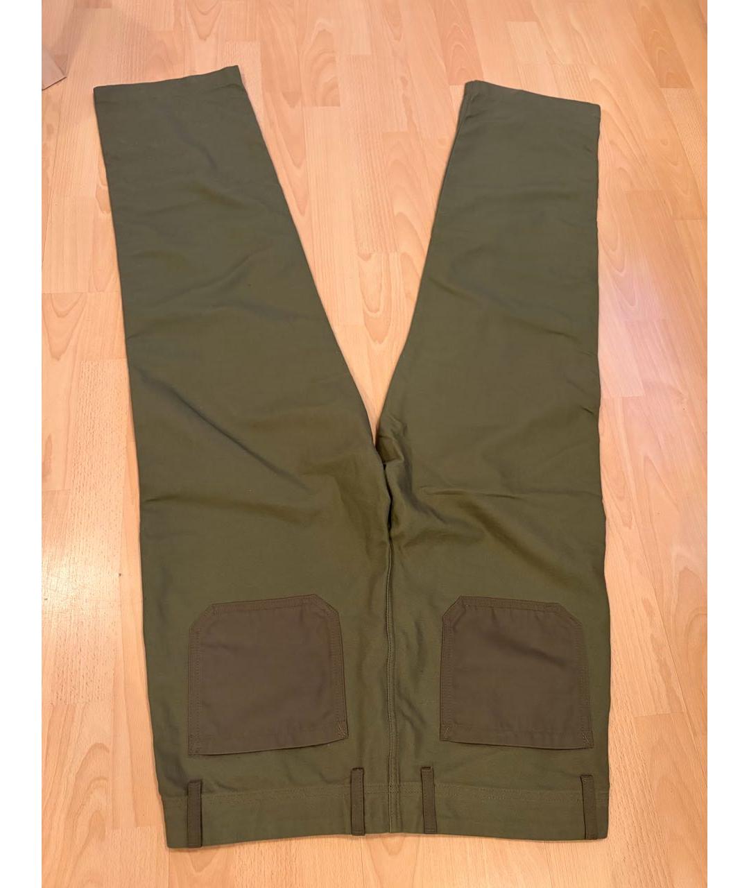 HUGO BOSS Хаки хлопковые повседневные брюки, фото 2