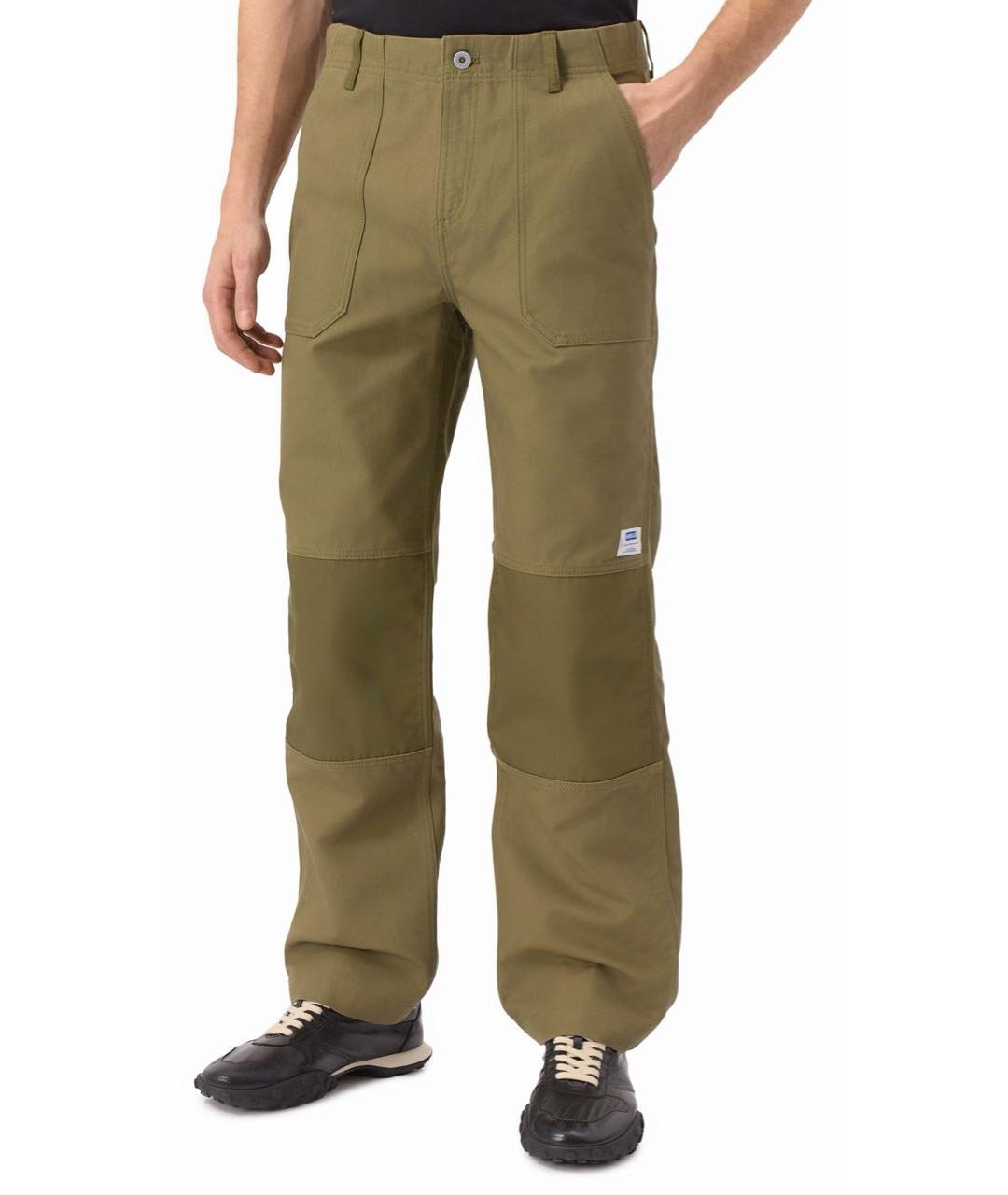 HUGO BOSS Хаки хлопковые повседневные брюки, фото 8