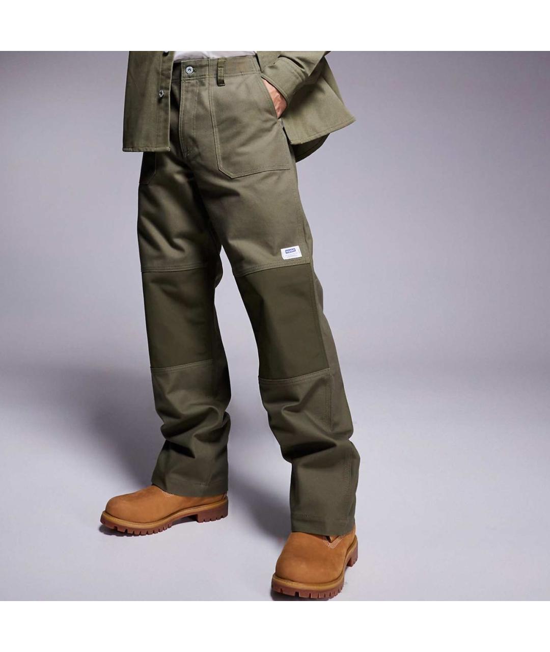 HUGO BOSS Хаки хлопковые повседневные брюки, фото 6