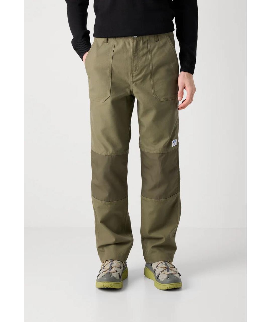 HUGO BOSS Хаки хлопковые повседневные брюки, фото 5