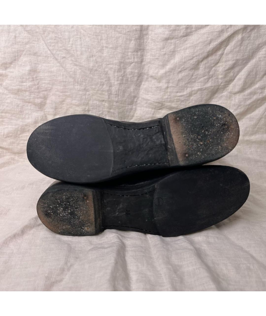 GUIDI Черные кожаные ботинки, фото 5