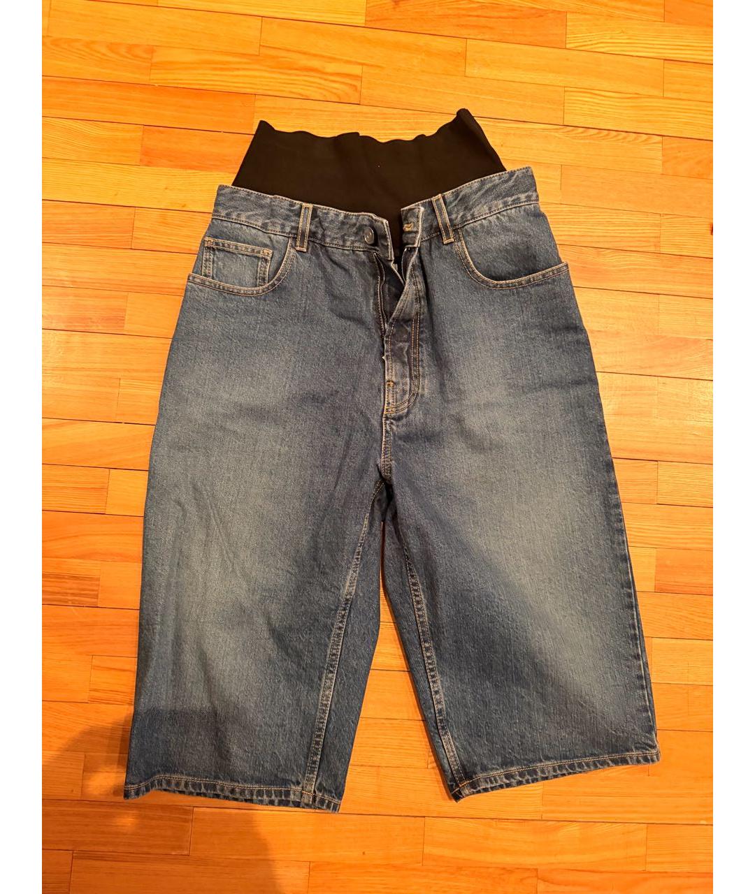 ALAIA Синие деним шорты, фото 3