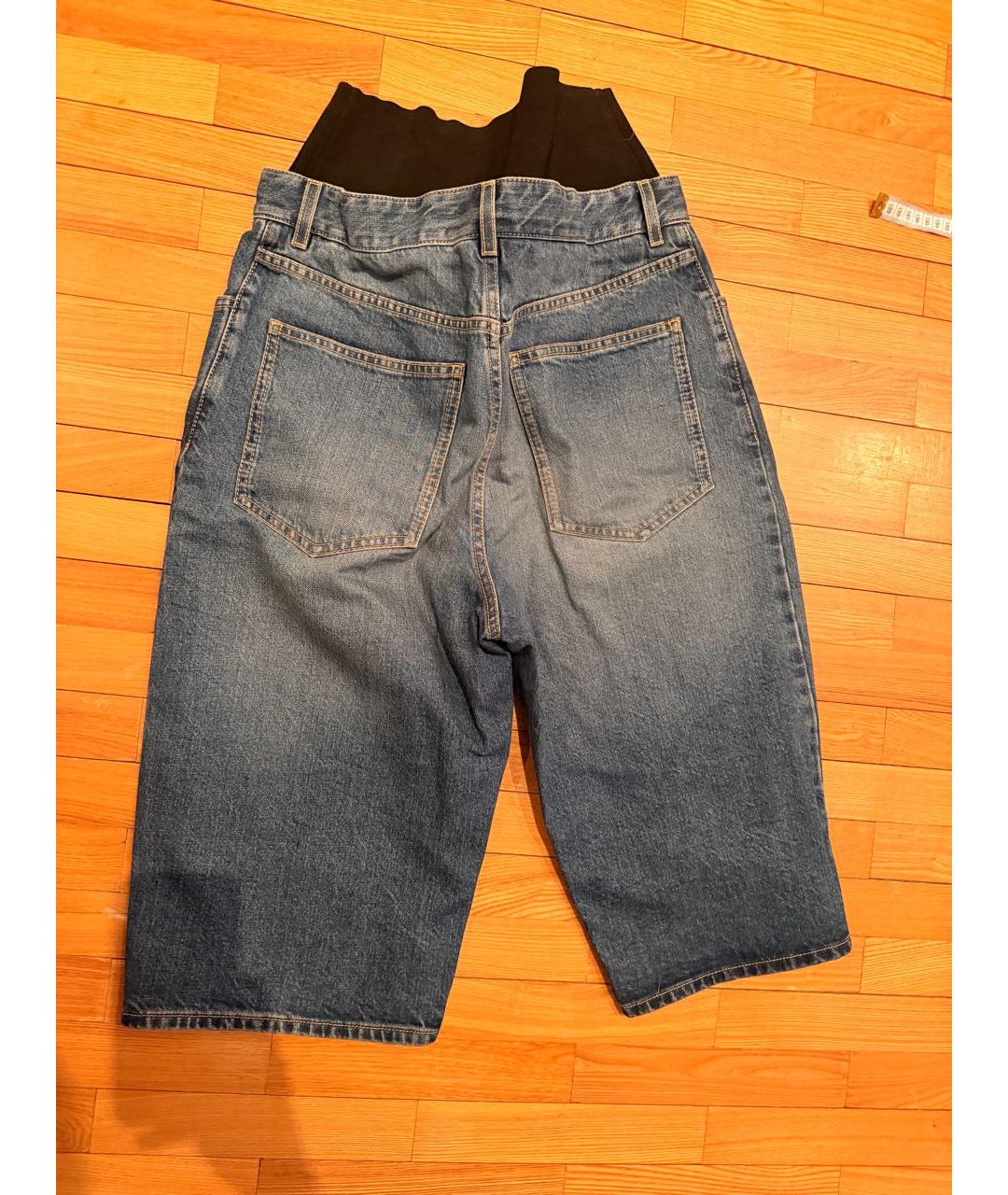 ALAIA Синие деним шорты, фото 2