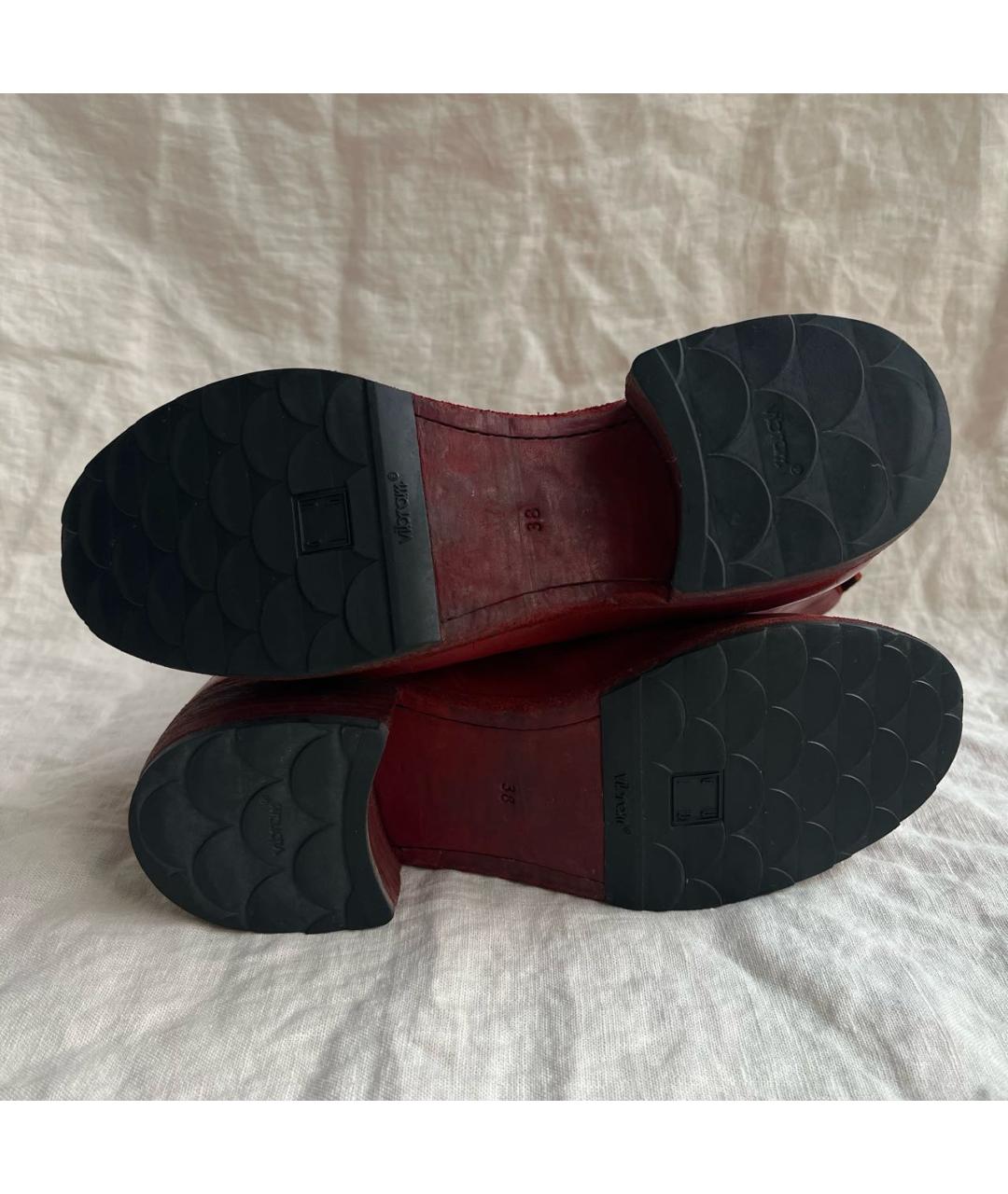 GUIDI Красные кожаные ботинки, фото 6