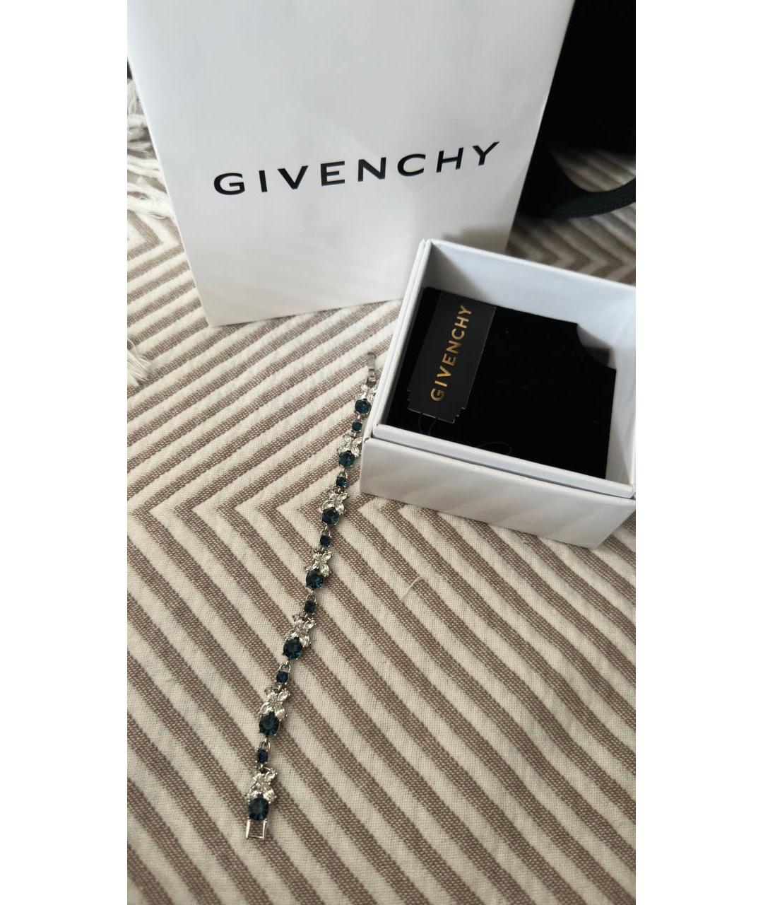GIVENCHY Темно-синий металлический браслет, фото 4