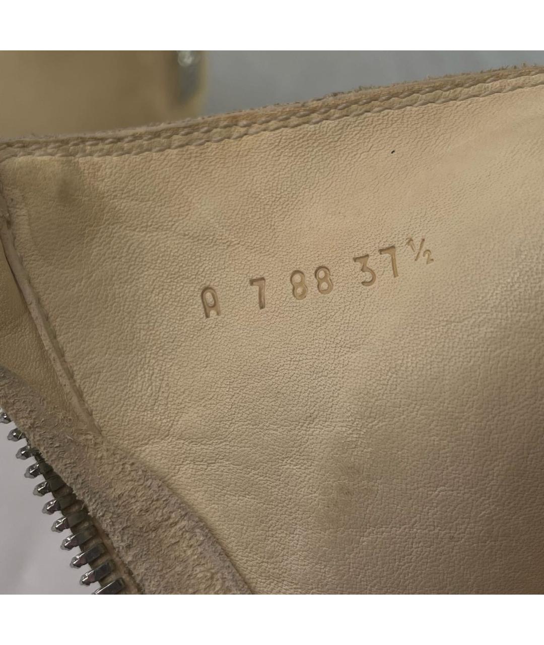 GUIDI Бежевые кожаные ботинки, фото 6