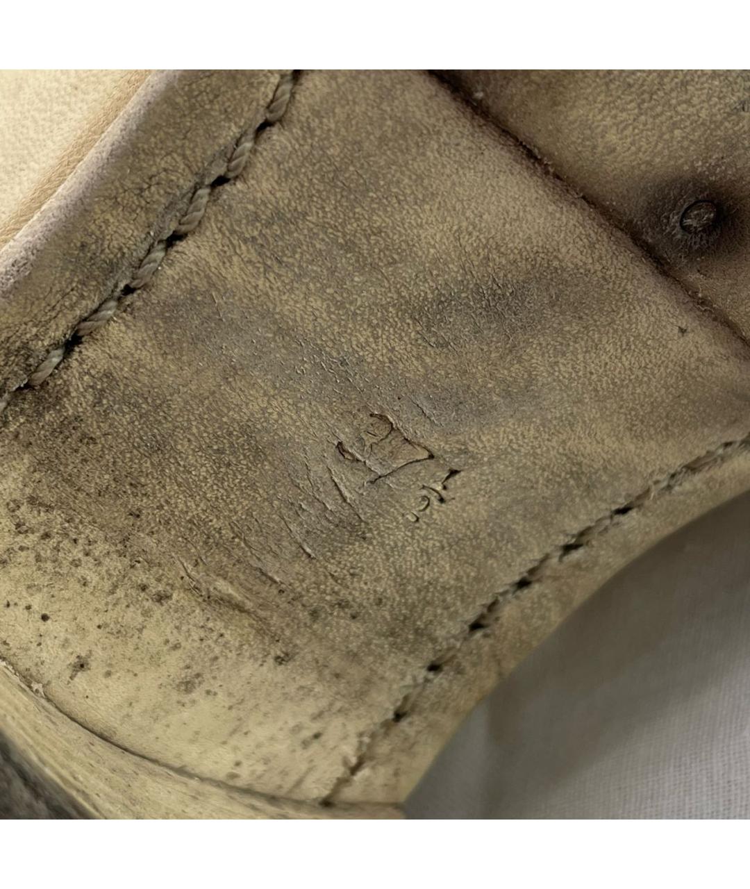 GUIDI Бежевые кожаные ботинки, фото 5