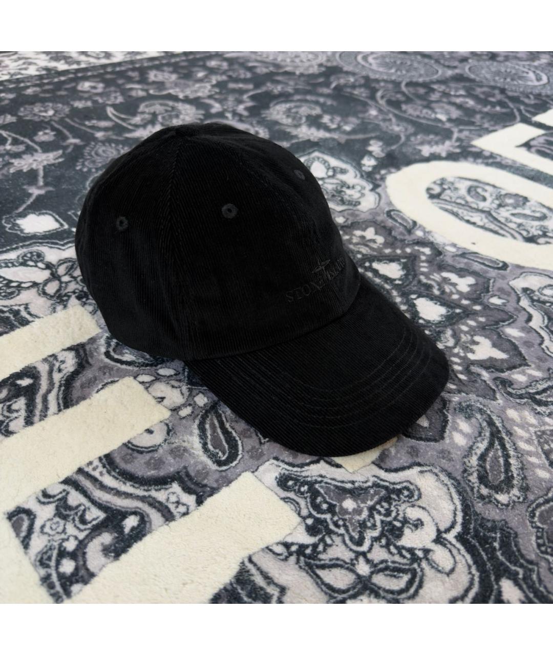 STONE ISLAND Черная хлопковая кепка/бейсболка, фото 6