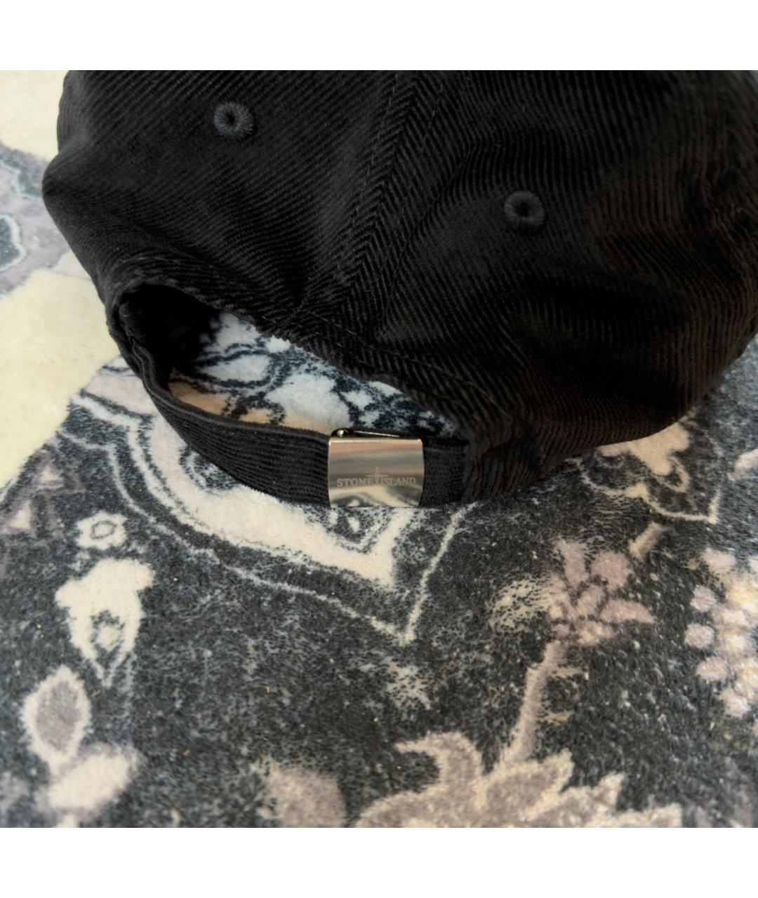STONE ISLAND Черная хлопковая кепка/бейсболка, фото 3