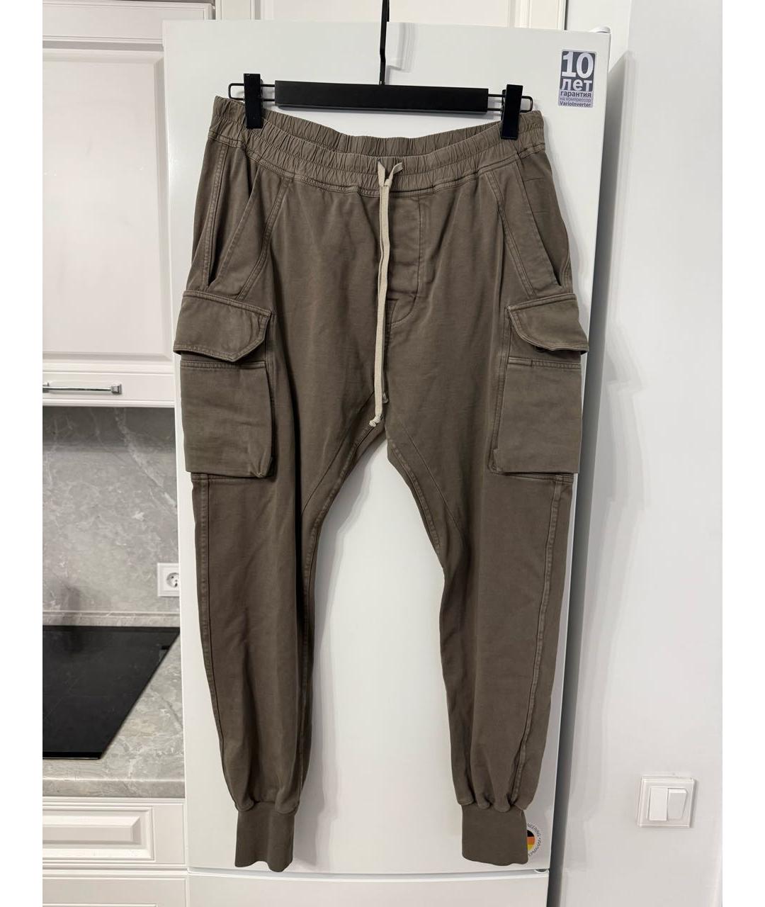 RICK OWENS DRKSHDW Коричневые повседневные брюки, фото 2