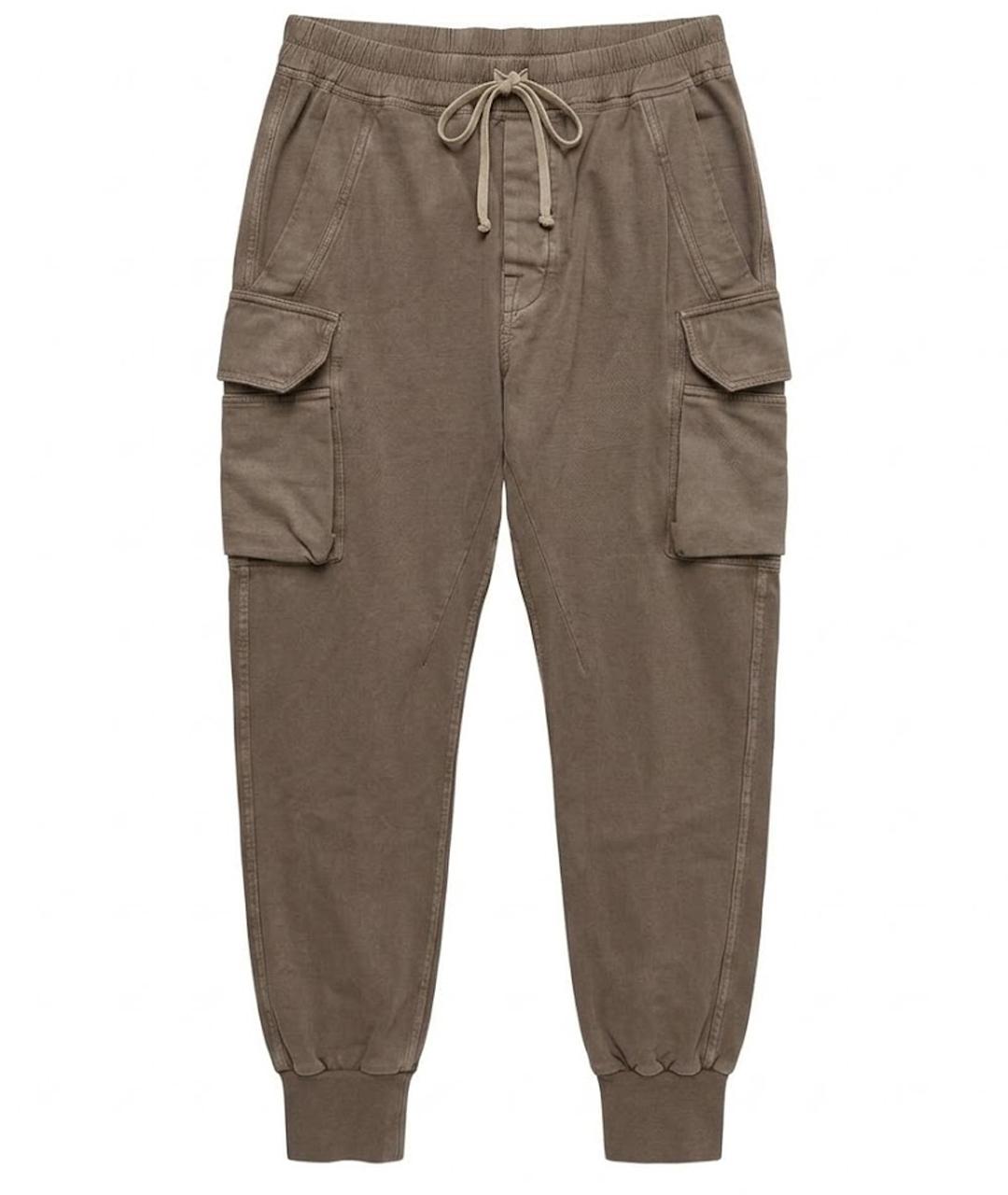 RICK OWENS DRKSHDW Коричневые повседневные брюки, фото 1