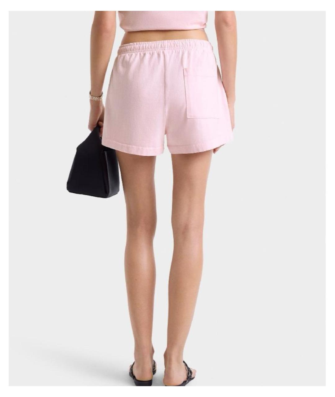 SPORTY AND RICH Розовые хлопковые шорты, фото 7