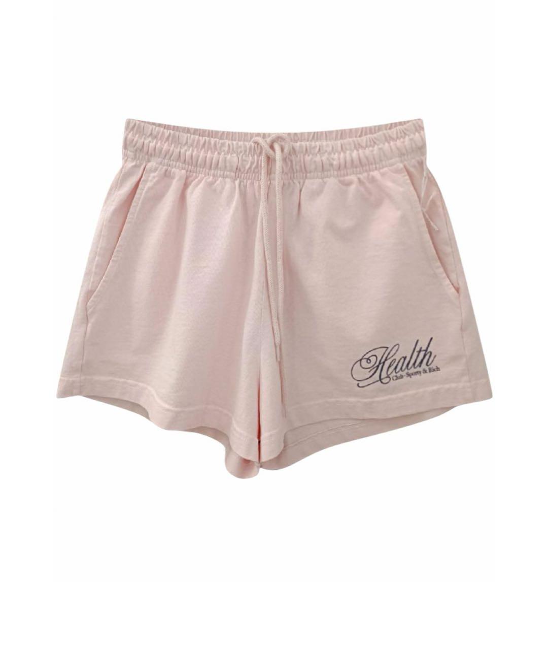 SPORTY AND RICH Розовые хлопковые шорты, фото 1