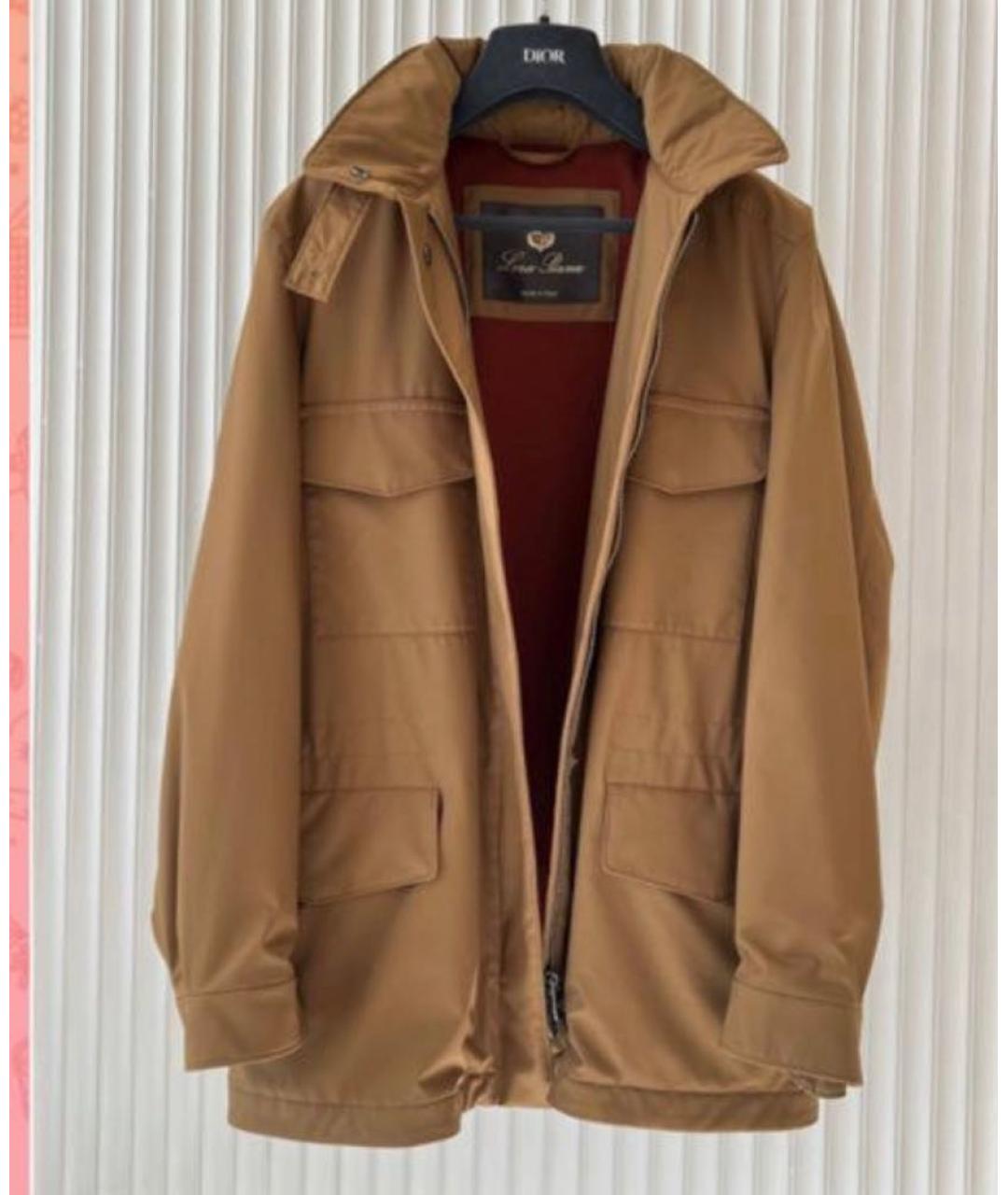 LORO PIANA Коричневая полиамидовая куртка, фото 5