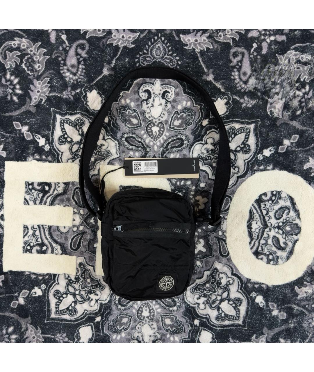 STONE ISLAND Черная сумка на плечо, фото 6