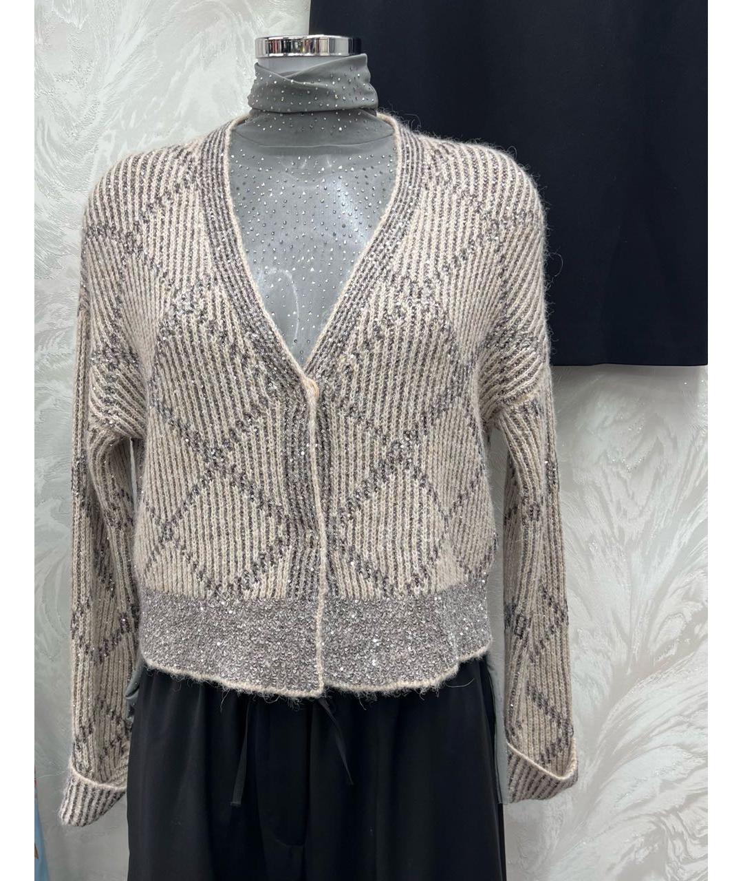 PESERICO Коричневый вискозный кардиган, фото 5