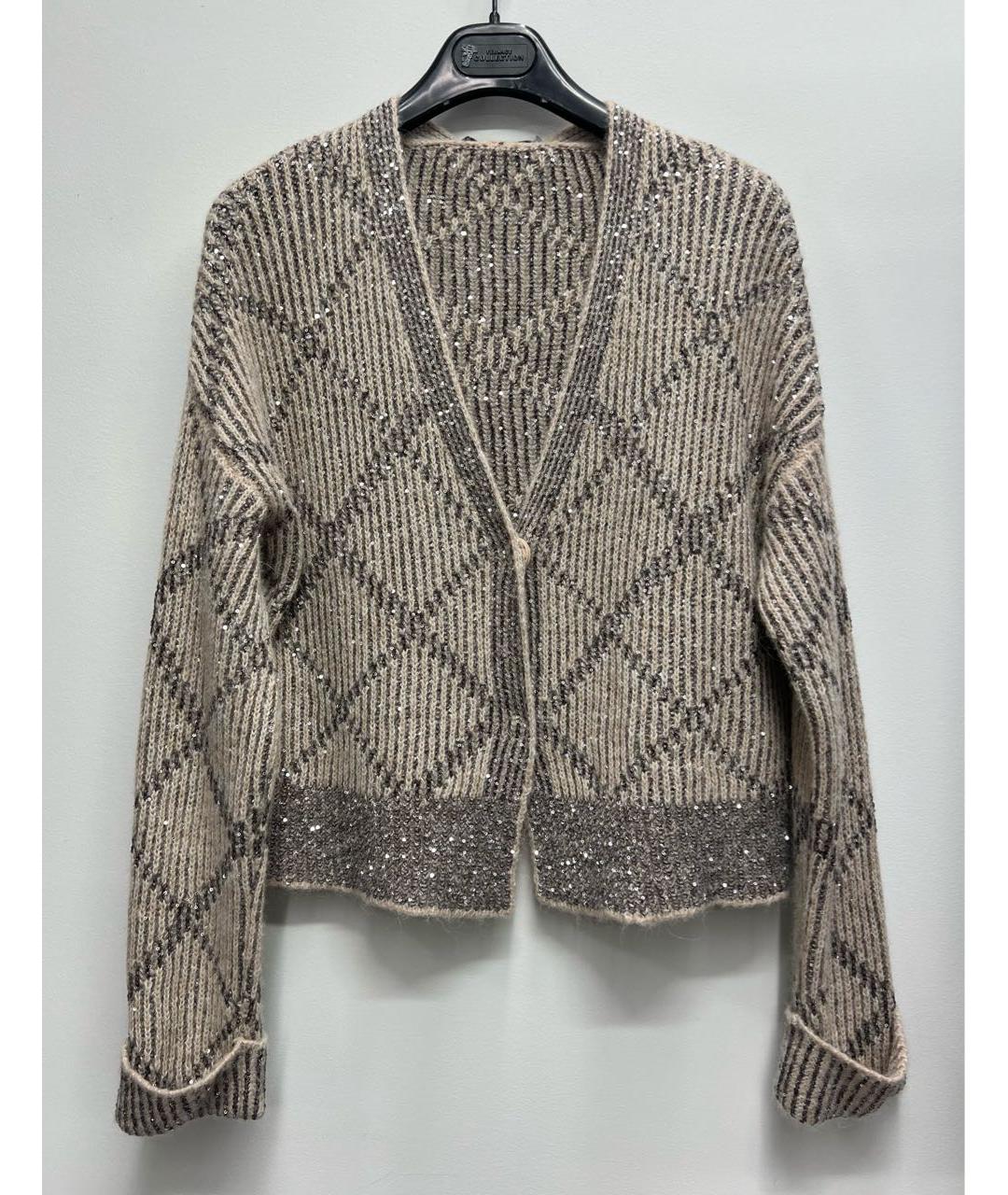 PESERICO Коричневый вискозный кардиган, фото 6