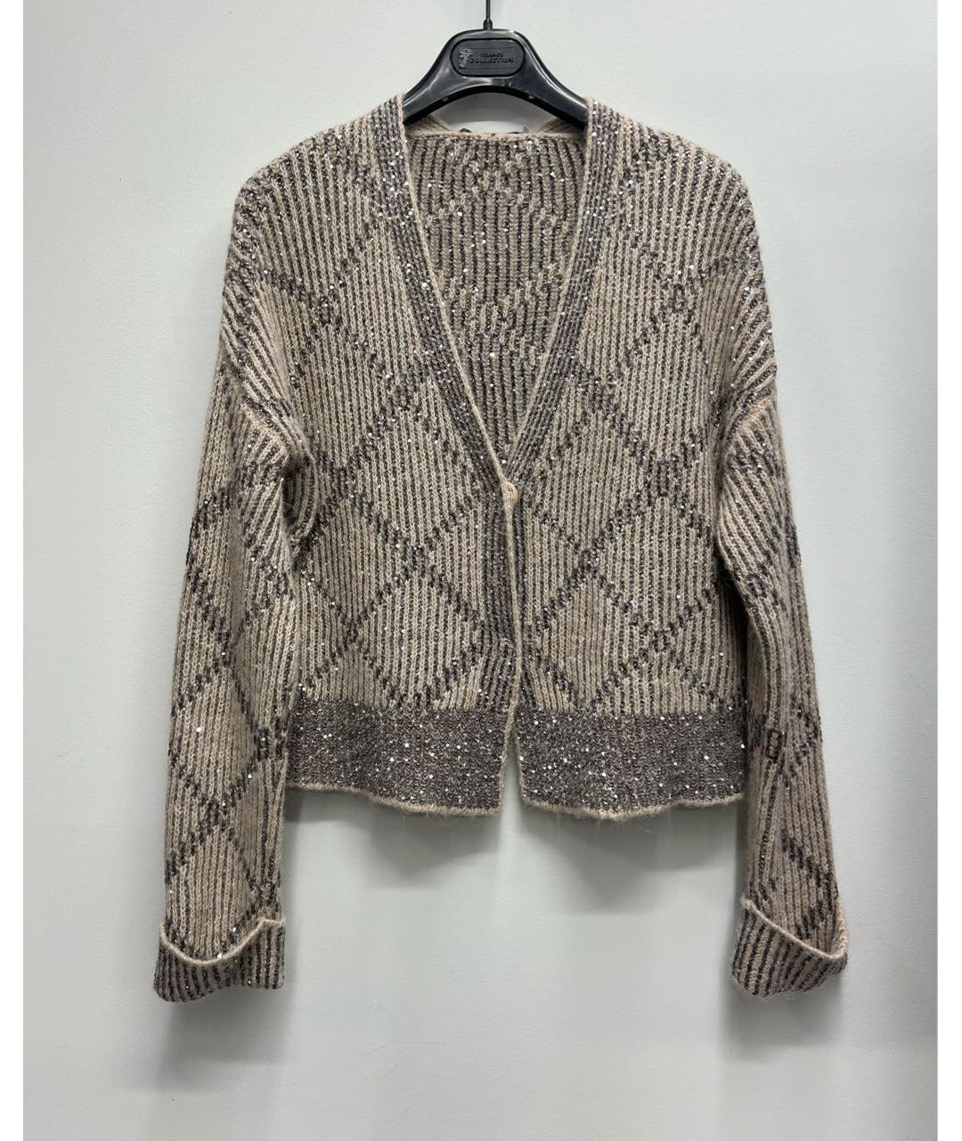 PESERICO Коричневый вискозный кардиган, фото 7