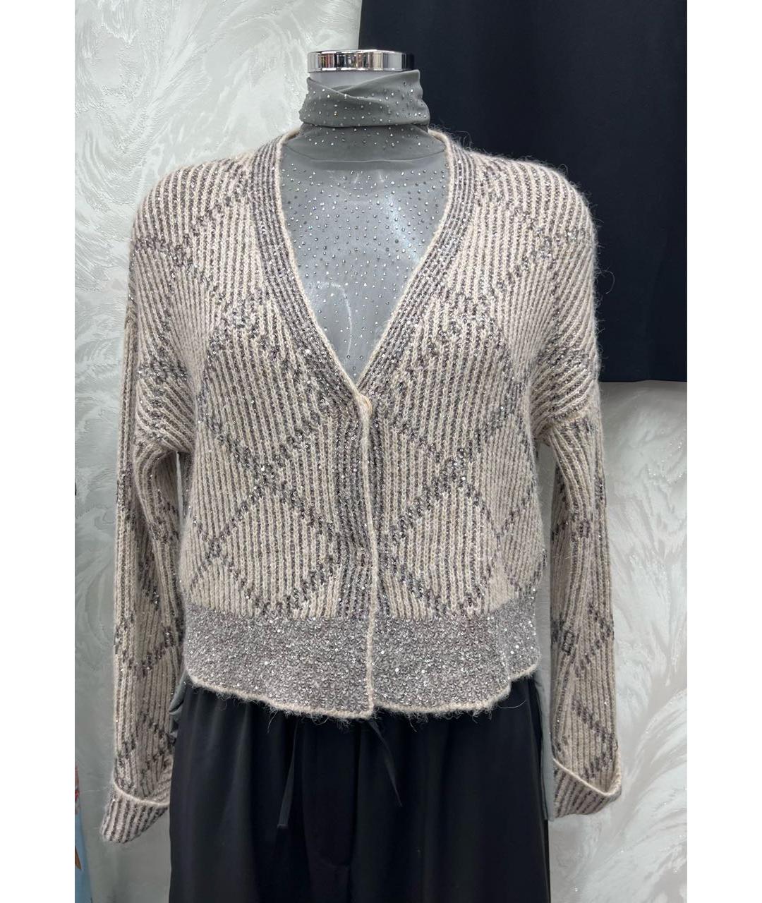 PESERICO Коричневый вискозный кардиган, фото 3