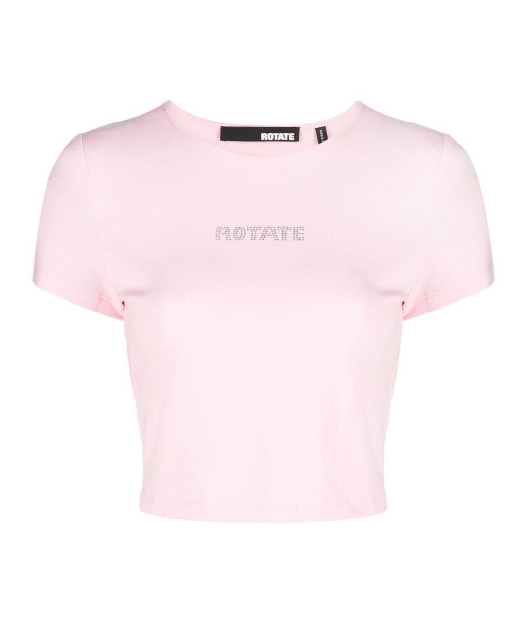 ROTATE Розовая хлопковая футболка, фото 1