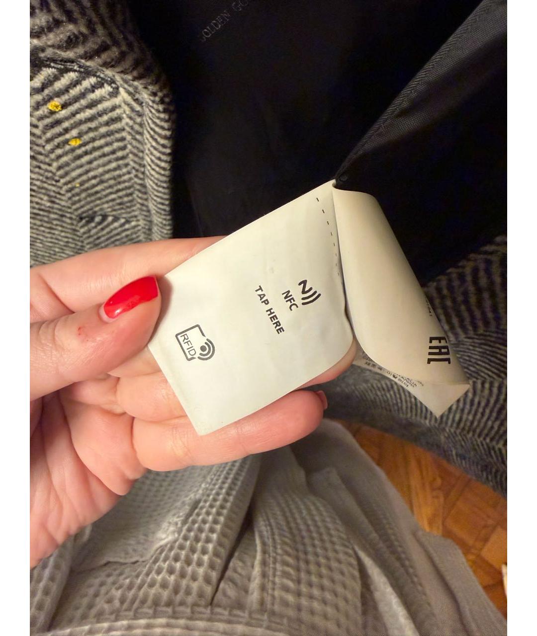 GOLDEN GOOSE DELUXE BRAND Серое шерстяное пальто, фото 6