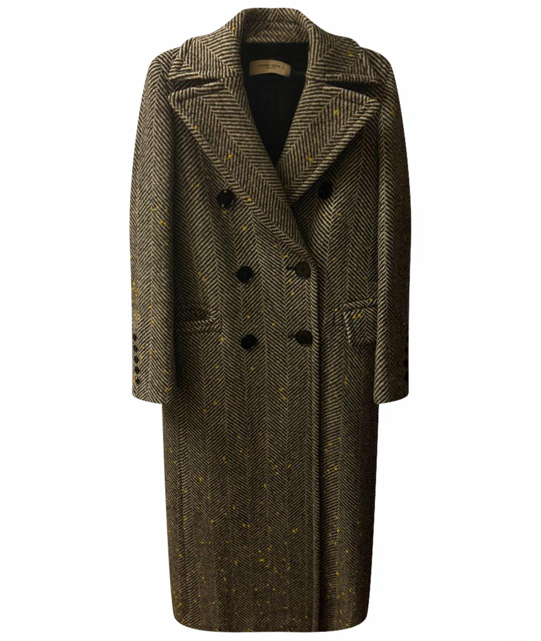 GOLDEN GOOSE DELUXE BRAND Серое шерстяное пальто, фото 1