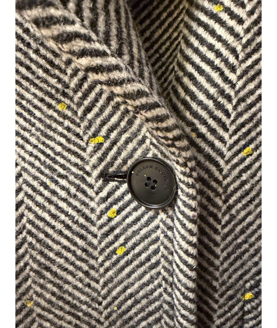 GOLDEN GOOSE DELUXE BRAND Серое шерстяное пальто, фото 7