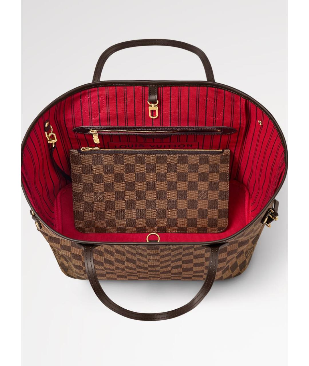 LOUIS VUITTON Коричневая сумка тоут, фото 3