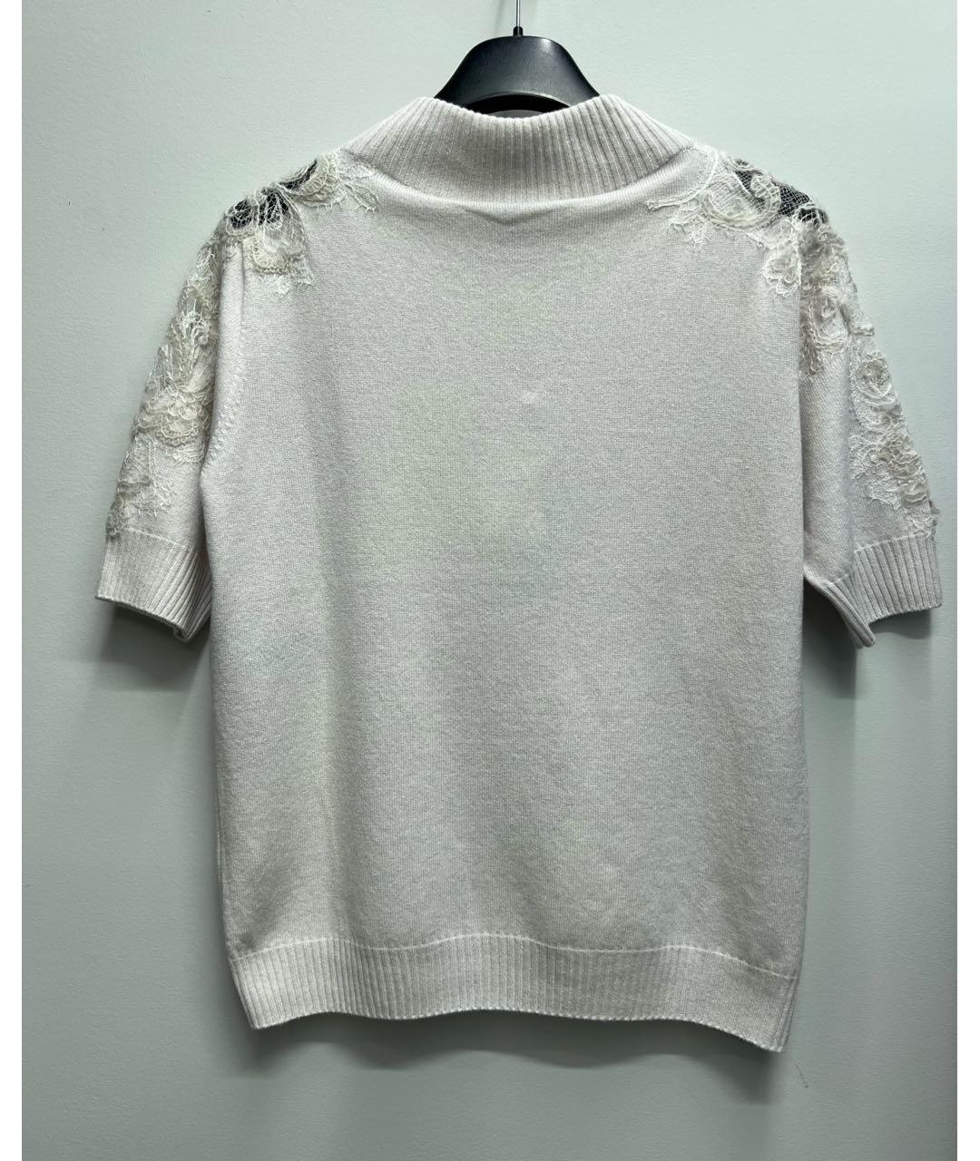 ERMANNO SCERVINO Белый вискозный джемпер / свитер, фото 2