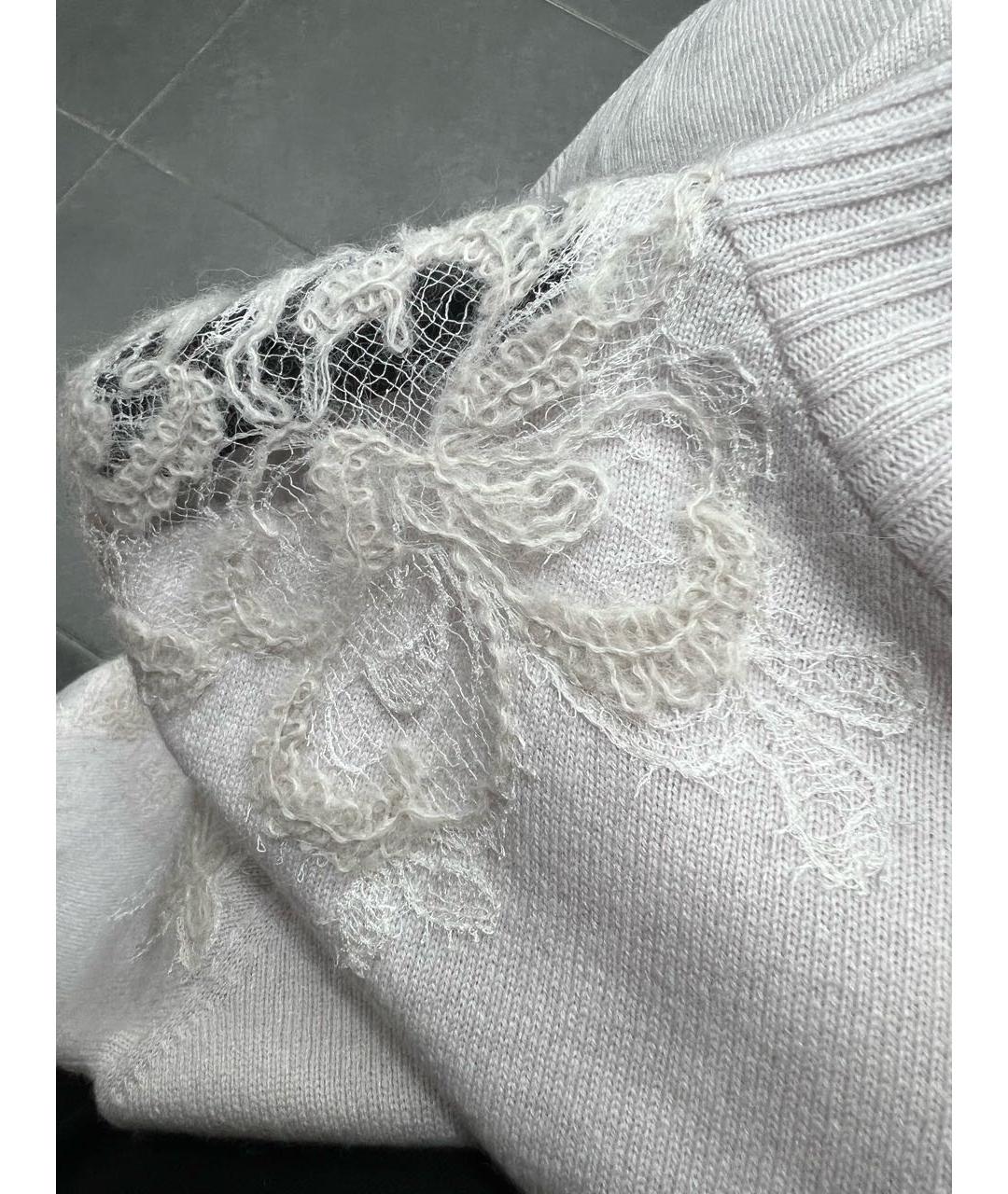 ERMANNO SCERVINO Белый вискозный джемпер / свитер, фото 4