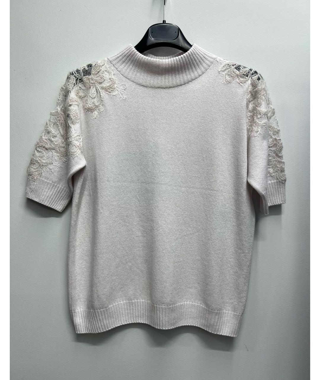 ERMANNO SCERVINO Белый вискозный джемпер / свитер, фото 6