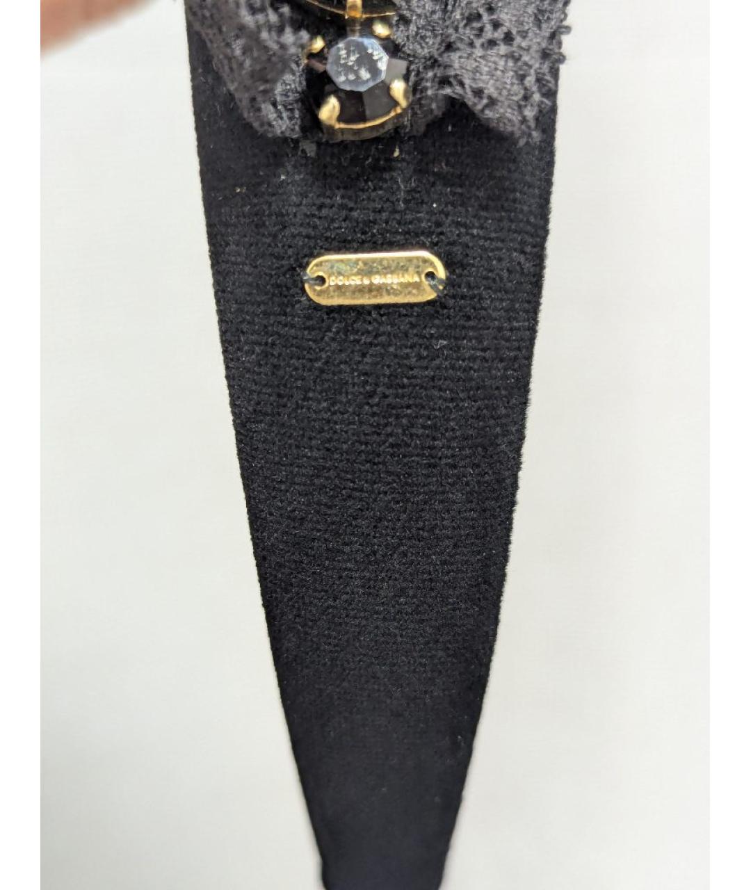 DOLCE&GABBANA Черный ободок, фото 3