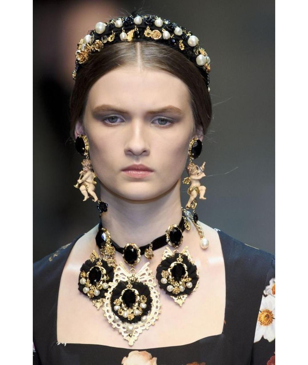 DOLCE&GABBANA Черный ободок, фото 9