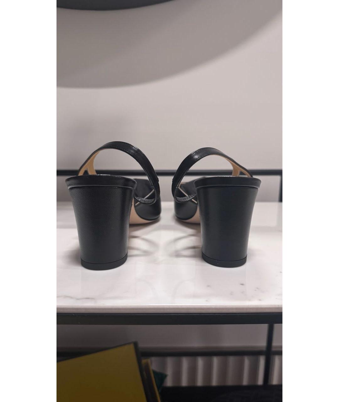 CHANEL Черные кожаные туфли, фото 2