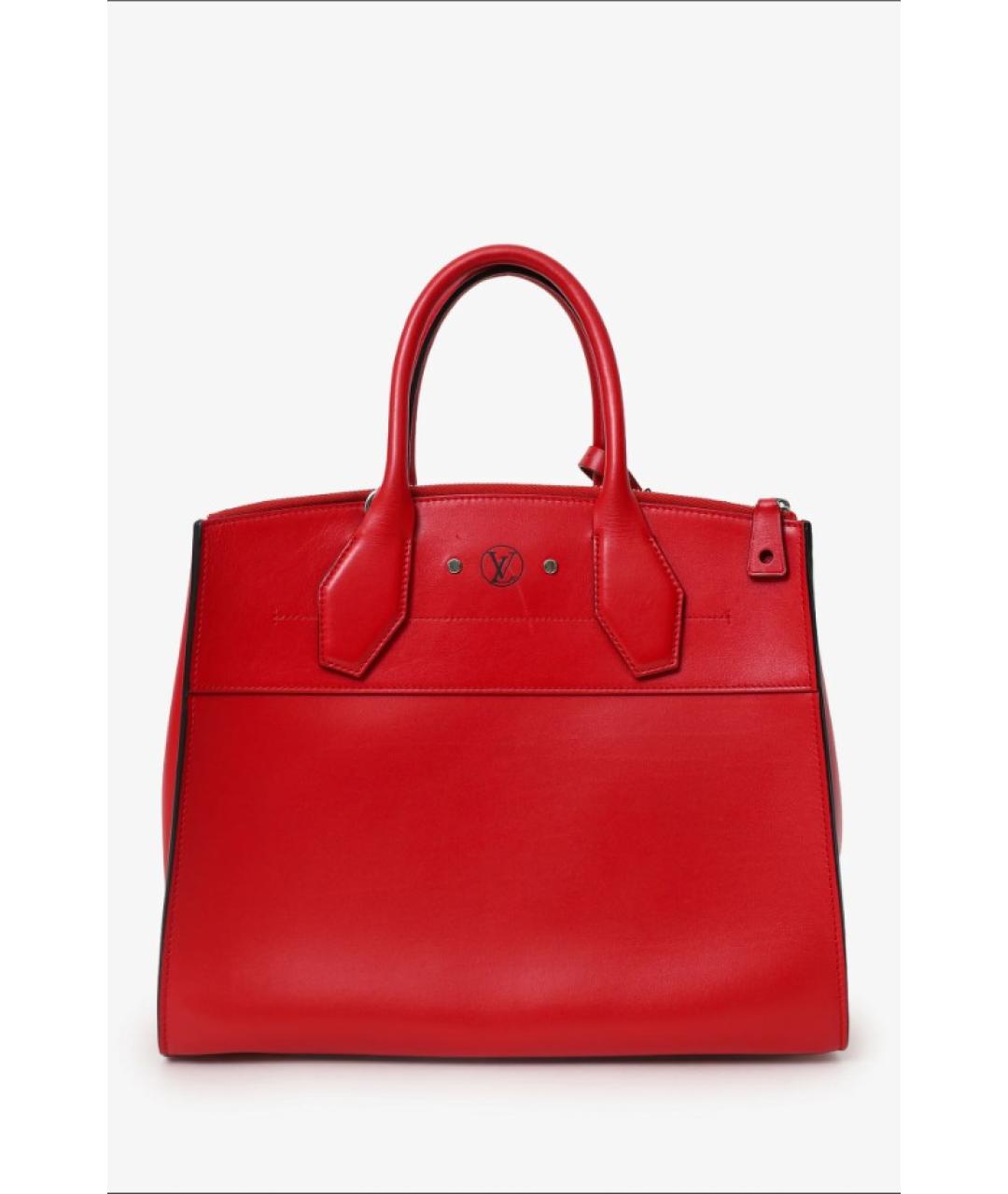 LOUIS VUITTON Красная кожаная сумка через плечо, фото 10