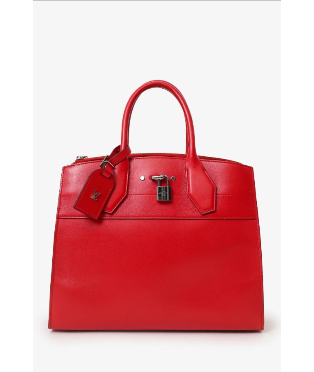 LOUIS VUITTON Красная кожаная сумка через плечо, фото 2