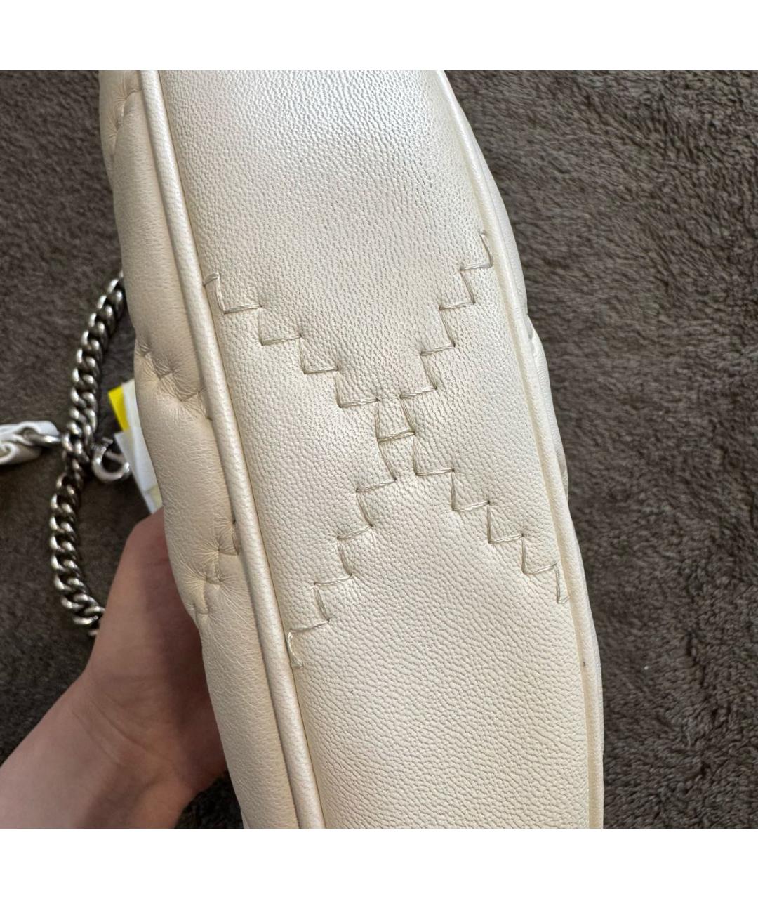 MARC JACOBS Белая кожаная сумка через плечо, фото 6