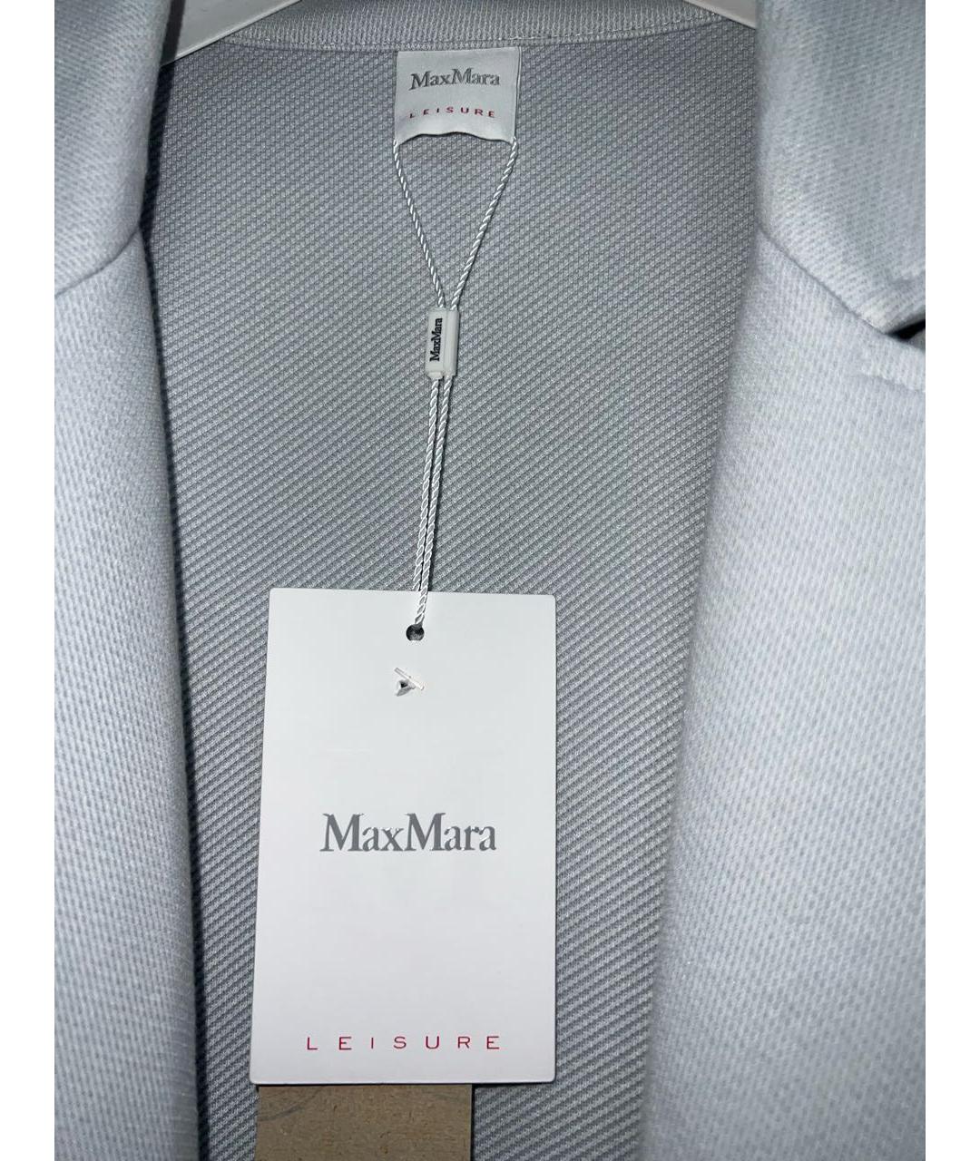 MAX MARA Голубой вискозный жакет/пиджак, фото 3