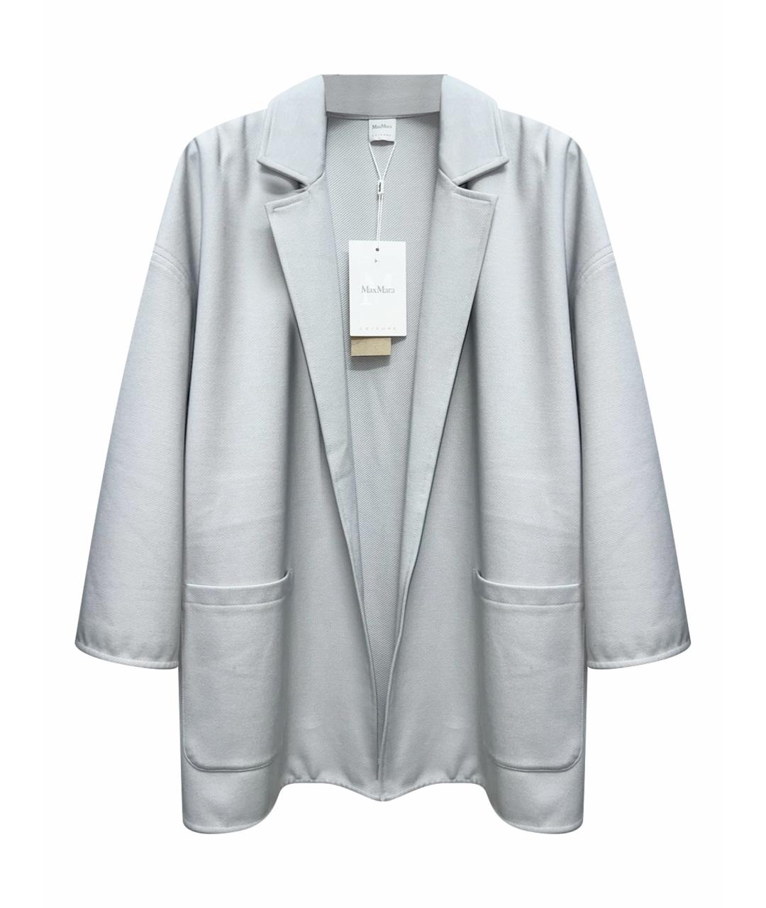 MAX MARA Голубой вискозный жакет/пиджак, фото 1