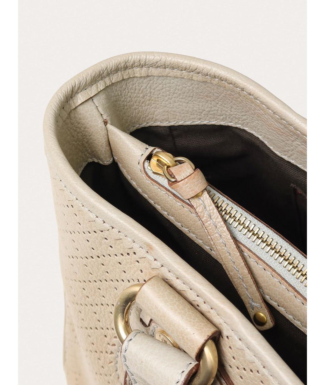 CELINE Серая кожаная сумка с короткими ручками, фото 4