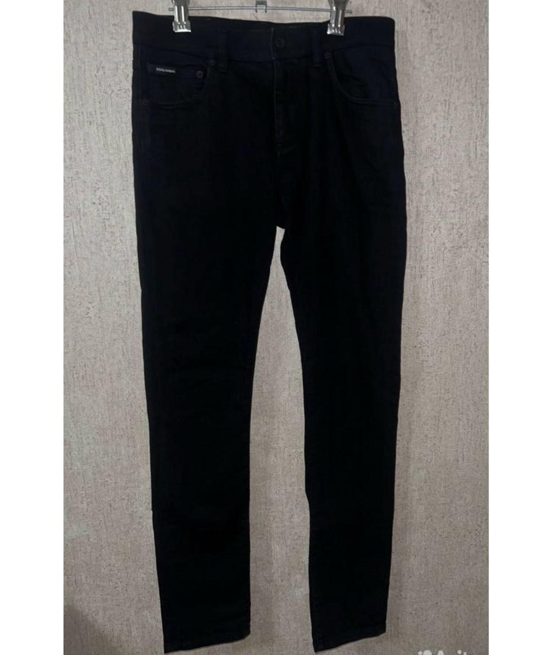 DOLCE&GABBANA Черные хлопковые джинсы скинни, фото 7